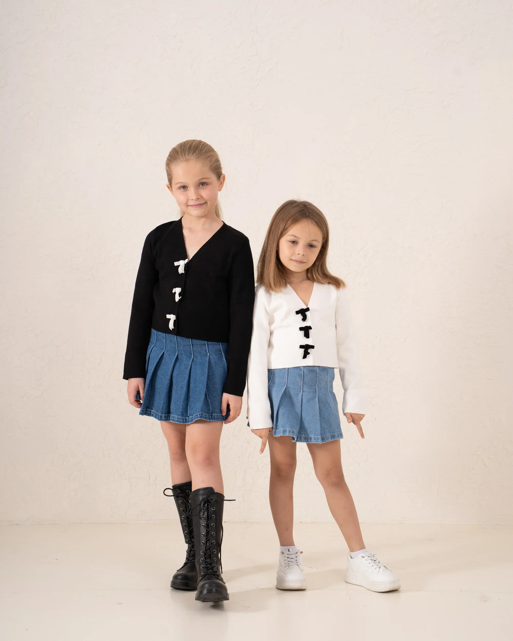 Bow Detail Knit Cardigan - Venti