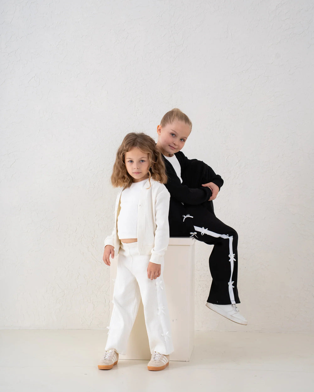 Bow Detail Ribbed Cardigan - Venti