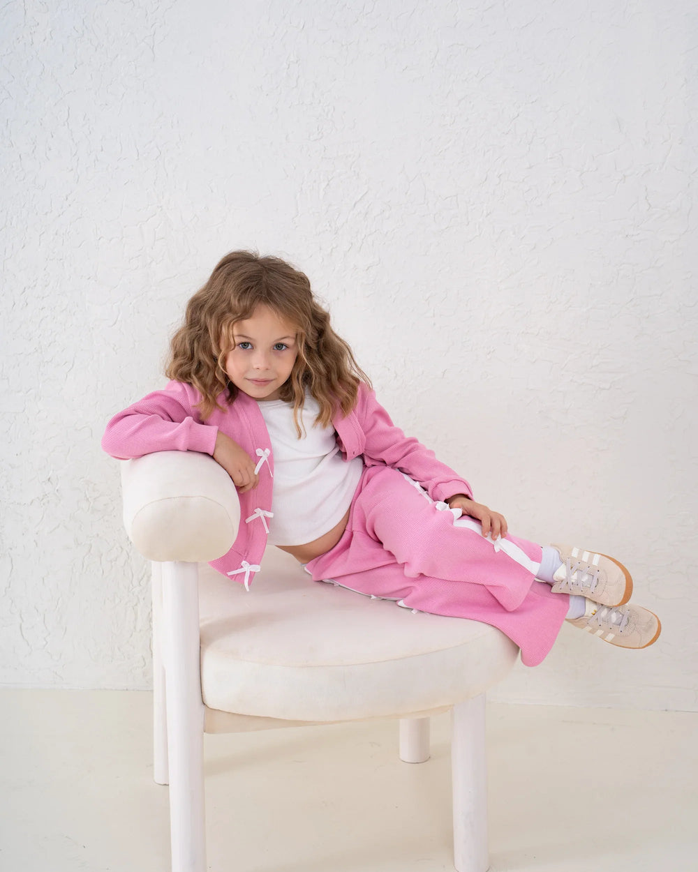 Bow Detail Ribbed Cardigan - Venti