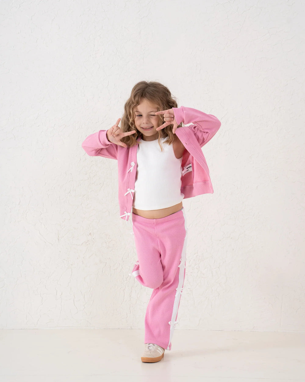 Bow Detail Ribbed Cardigan - Venti