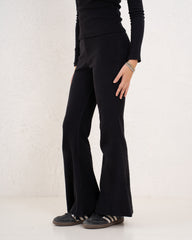 Ribbed Flare Pants