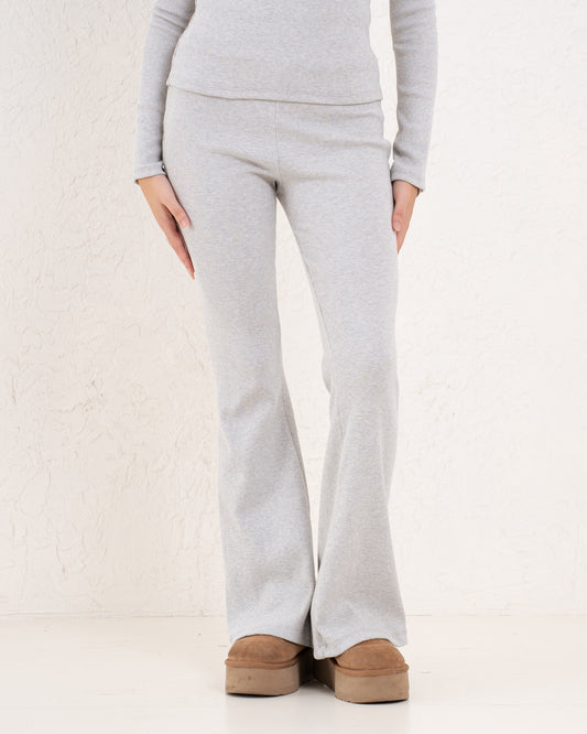 Ribbed Flare Pants