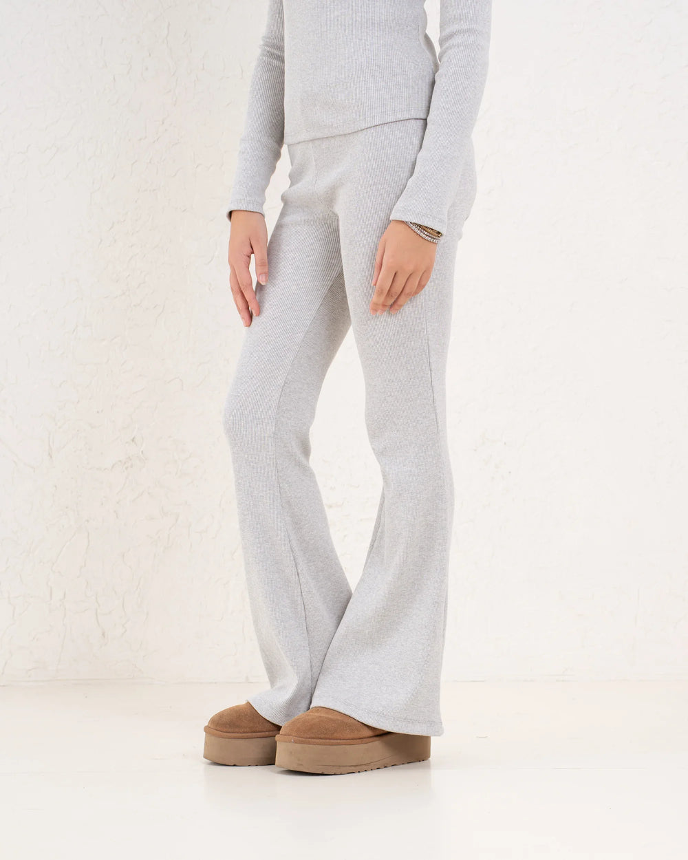 Ribbed Flare Pants - Venti