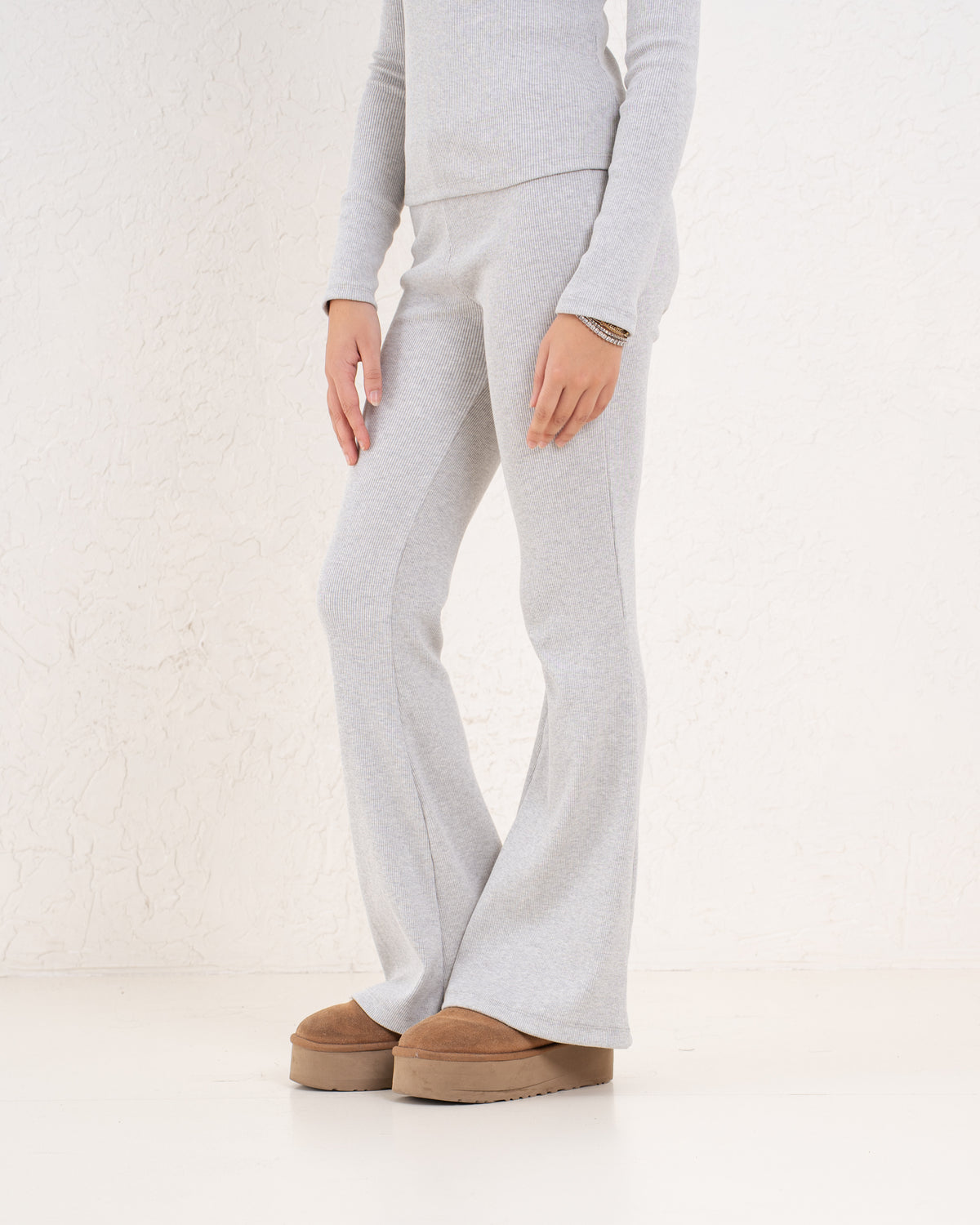 Ribbed Flare Pants