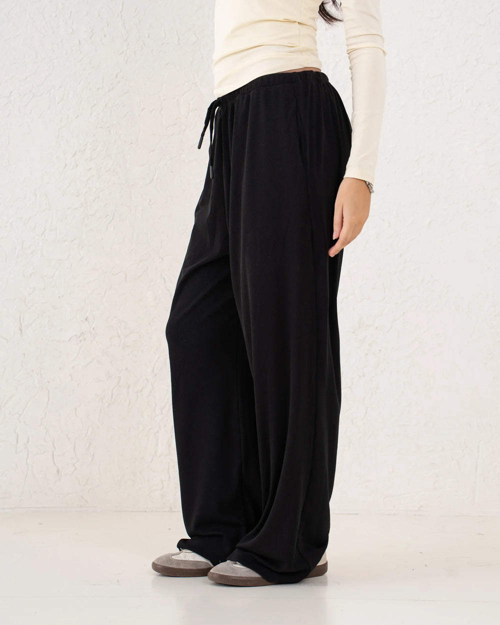 Ribbed Oversized Loose Pants - Venti