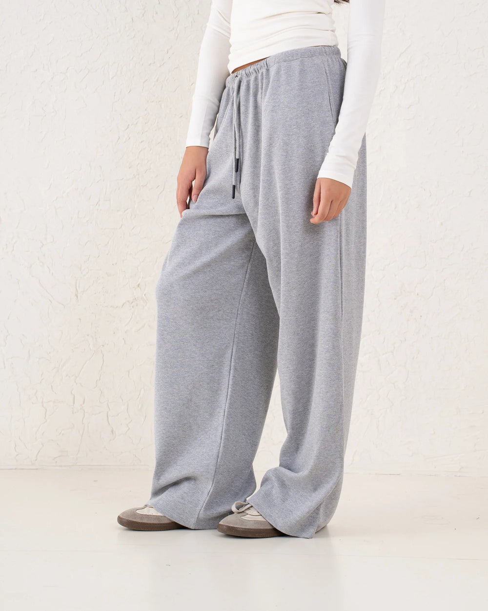 Ribbed Oversized Loose Pants - Venti