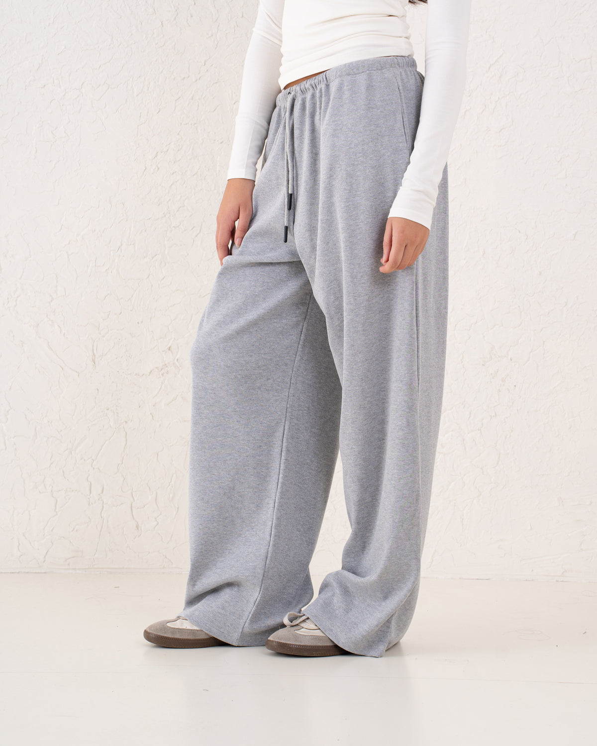 Ribbed Oversized Loose Pants