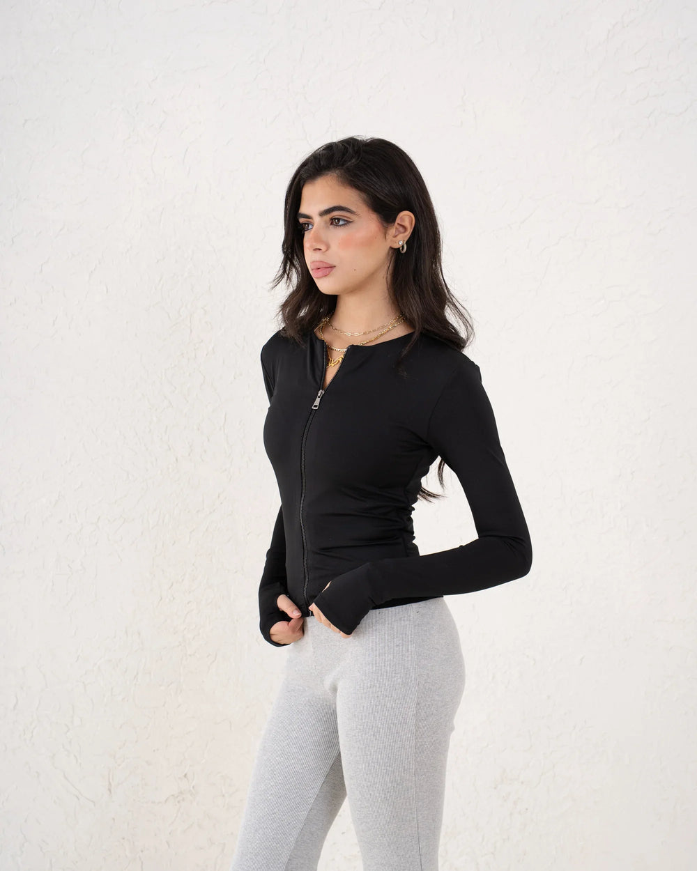 Zip-Up Define Top - Venti