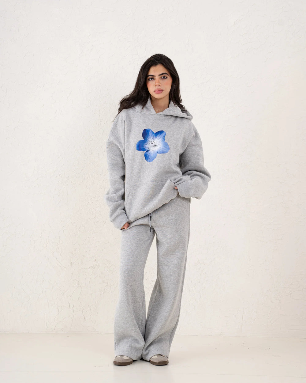 Fleece-Lined Wide Leg Sweatpants - Venti