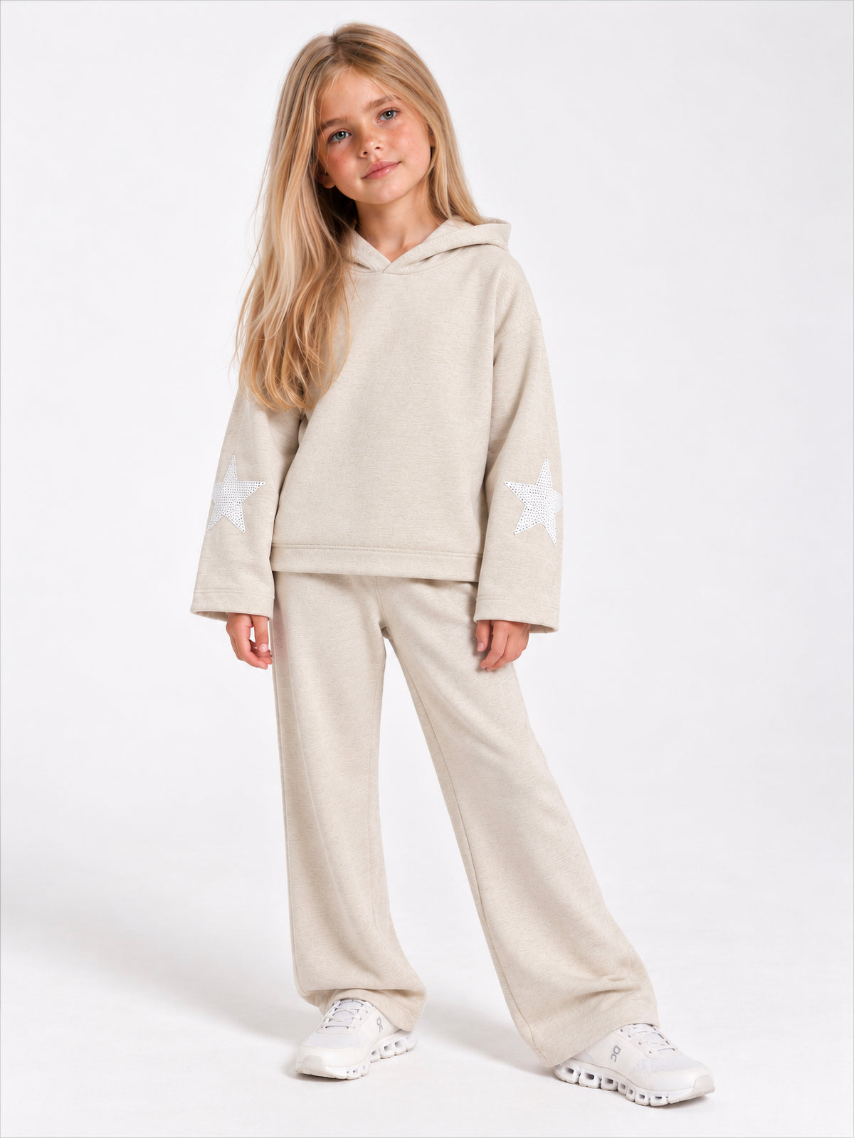 Girl knitted flare pants