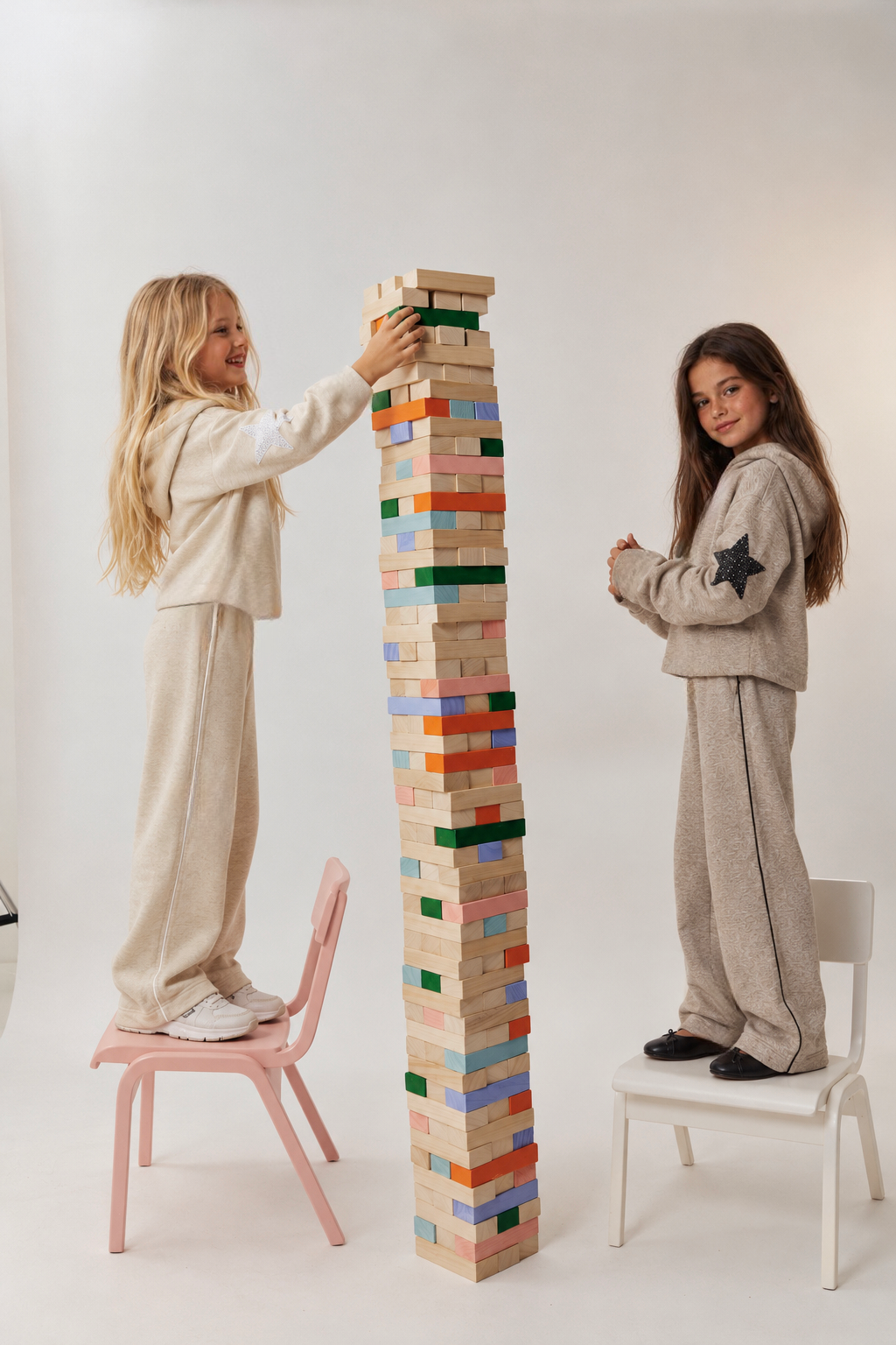 Girl knitted flare pants