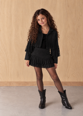 Girl suede fringes jacket