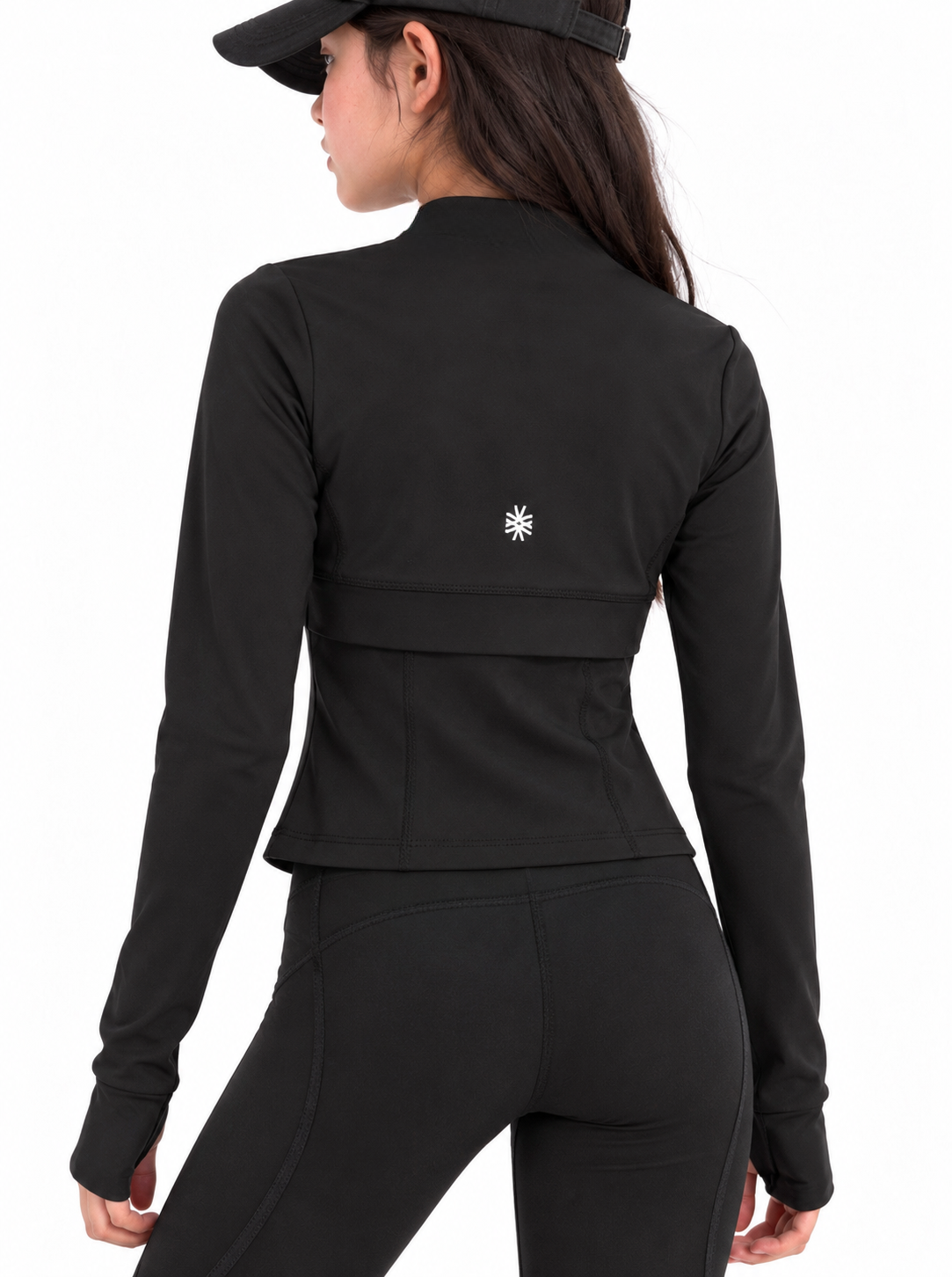 Girl zip up active wear jacket