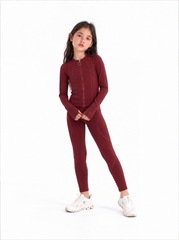 Girl zip up active wear jacket