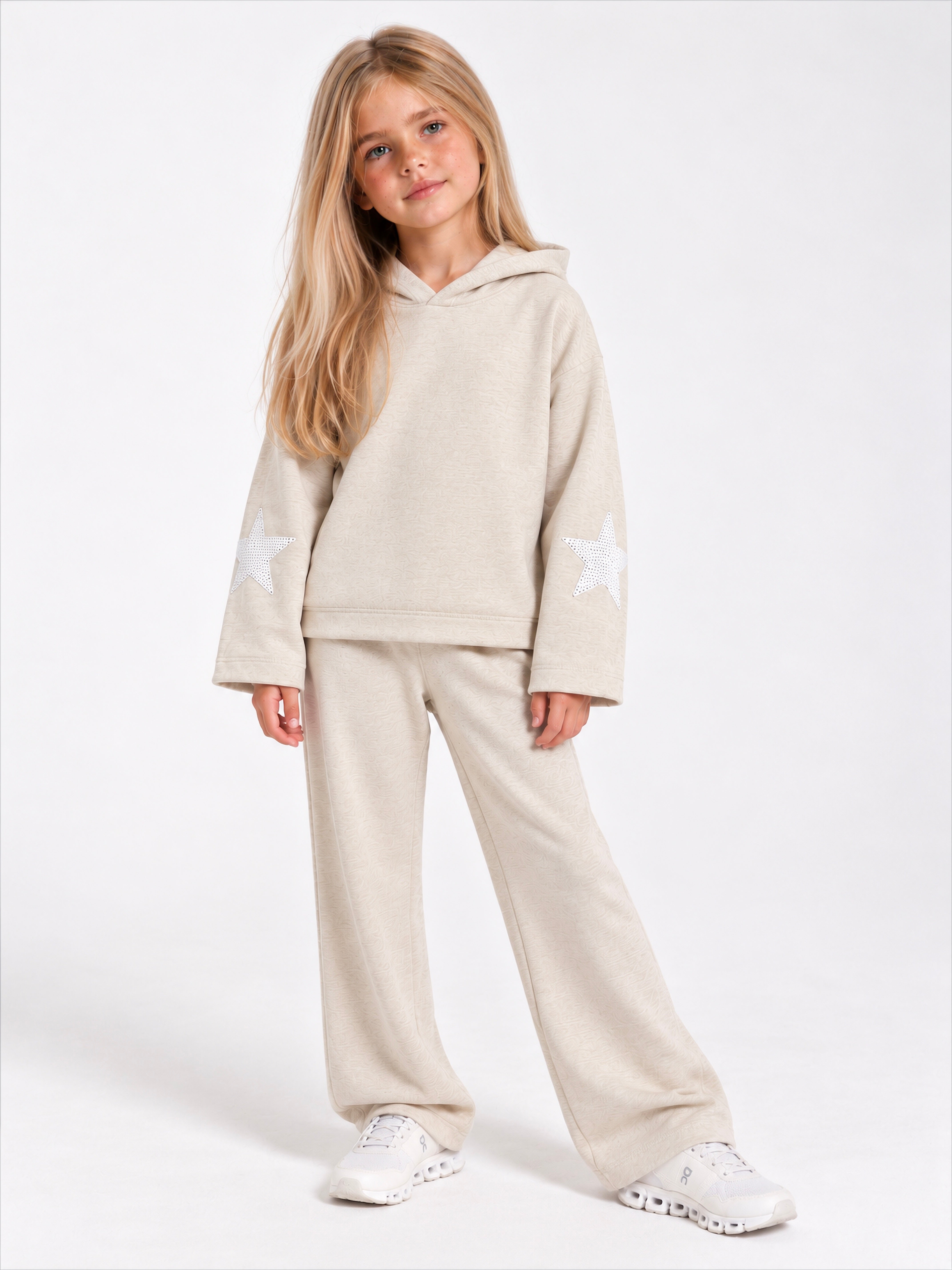 Girl star on sleeve sweater