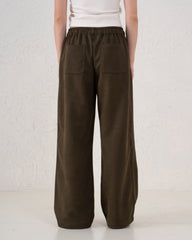 Suede Wide Leg Pants