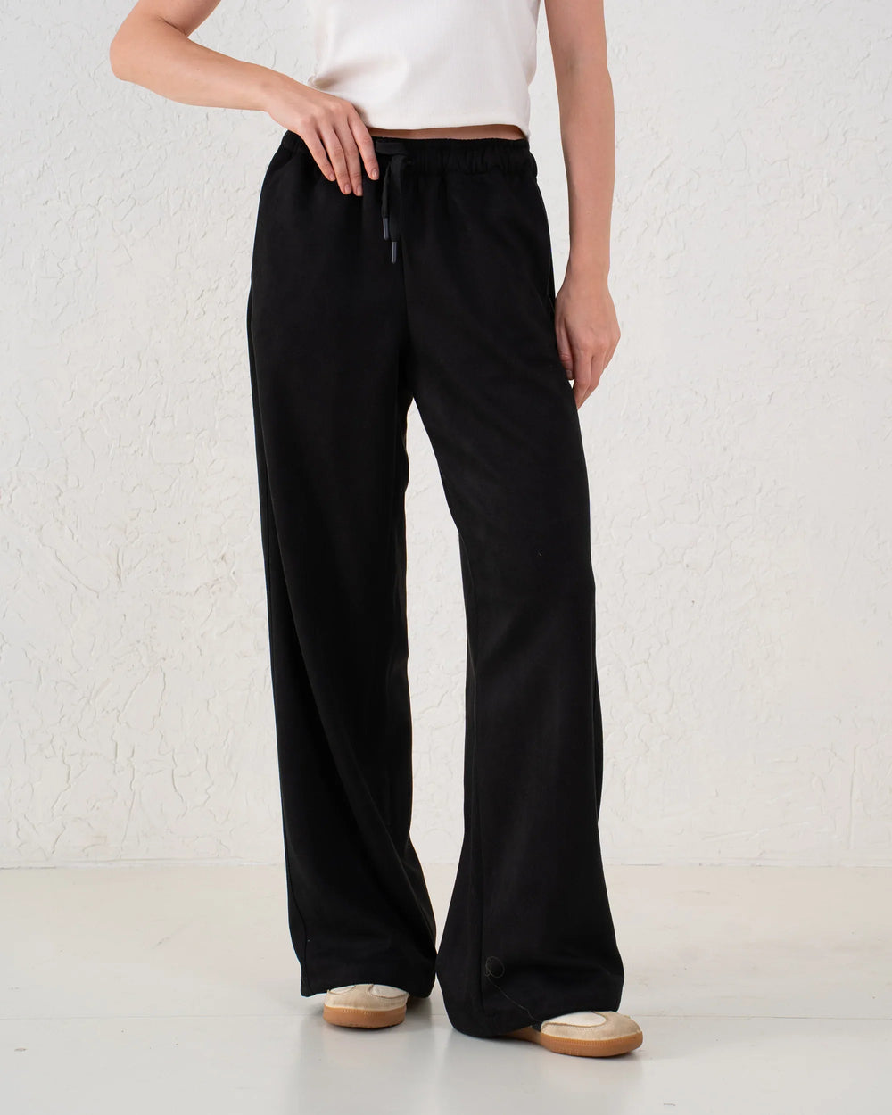 Suede Wide Leg Pants - Venti