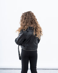 Leather Biker Jacket With Detachable Layer