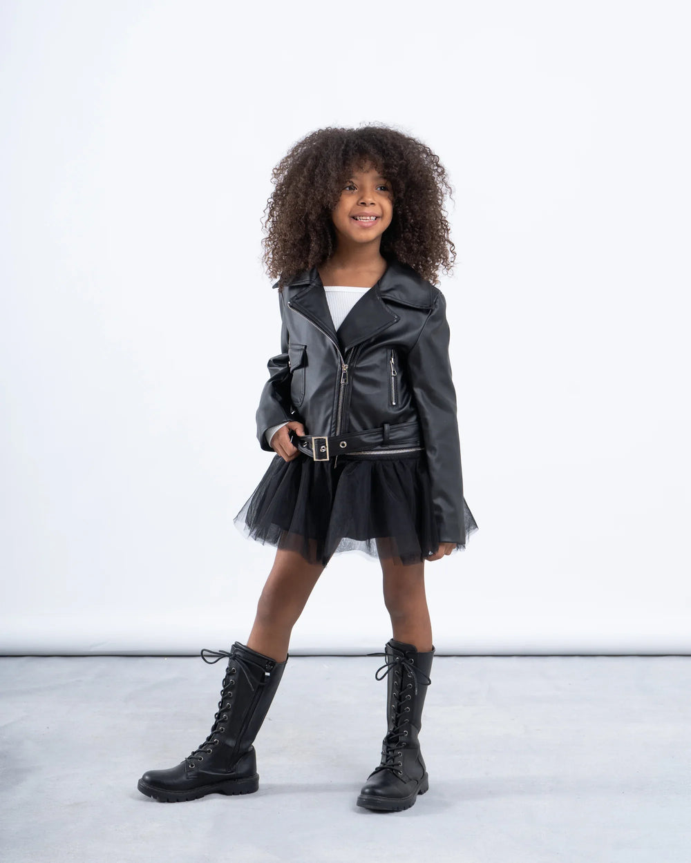 Leather Biker Jacket With Detachable Layer - Venti