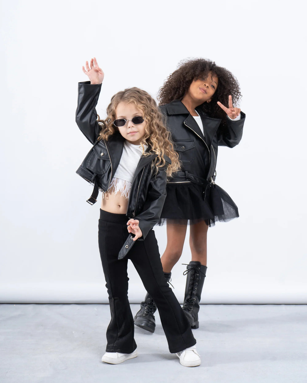 Leather Biker Jacket With Detachable Layer - Venti