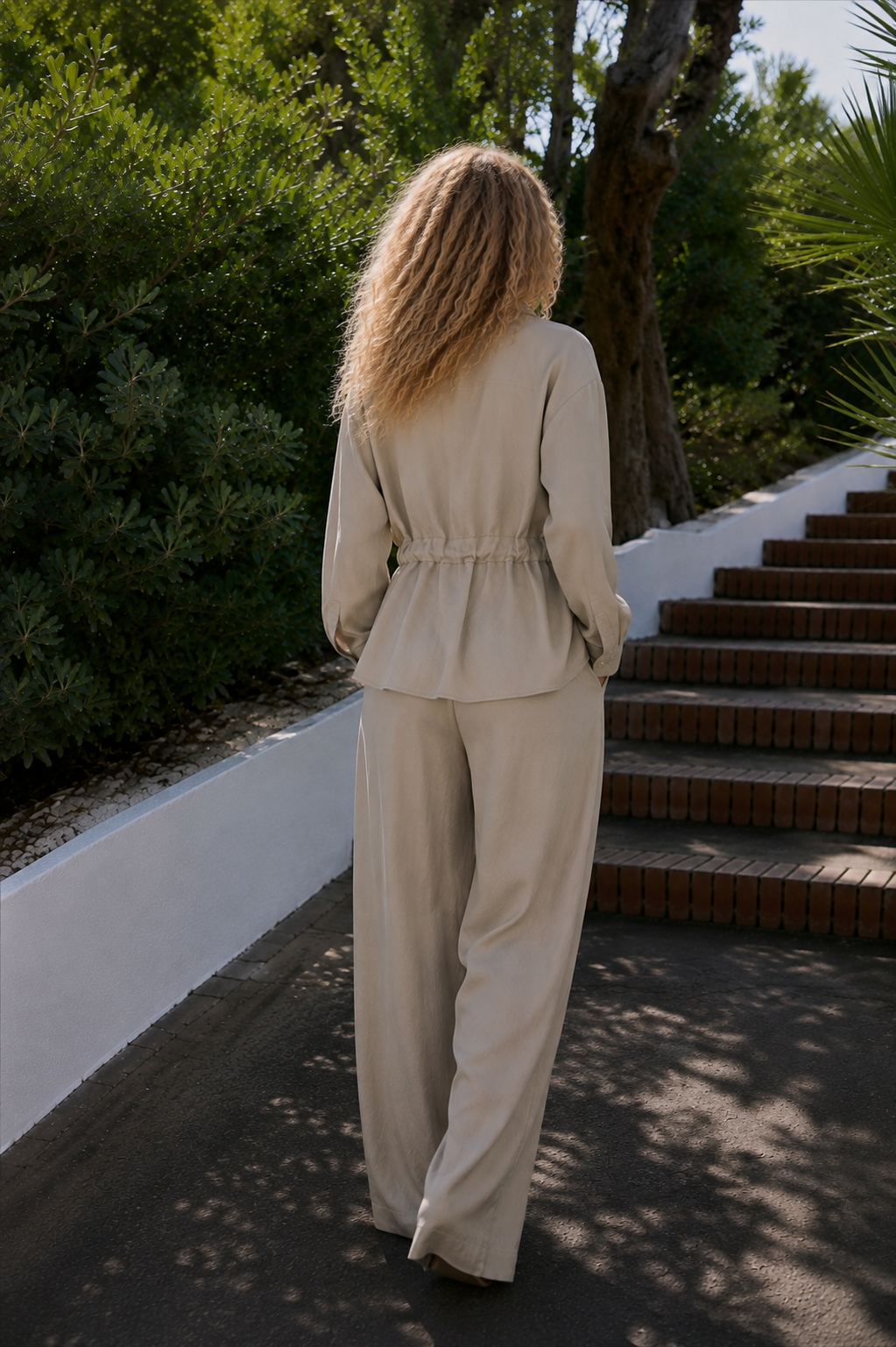 Women drawstring waist