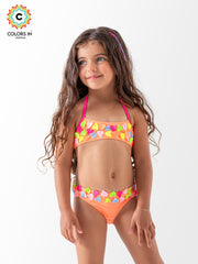 Girls' "Tropical Confetti" 2-Piece Bikini Set