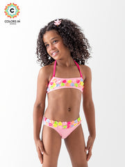 Girls' "Tropical Confetti" 2-Piece Bikini Set