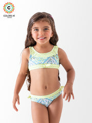Girls' "Boho Blossom" Paisley Bikini Set