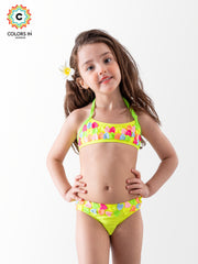 Girls' "Tropical Confetti" 2-Piece Bikini Set