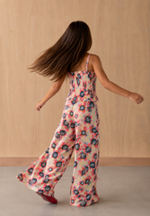Girl floral smocked top