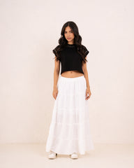 Women maxi layers skirt
