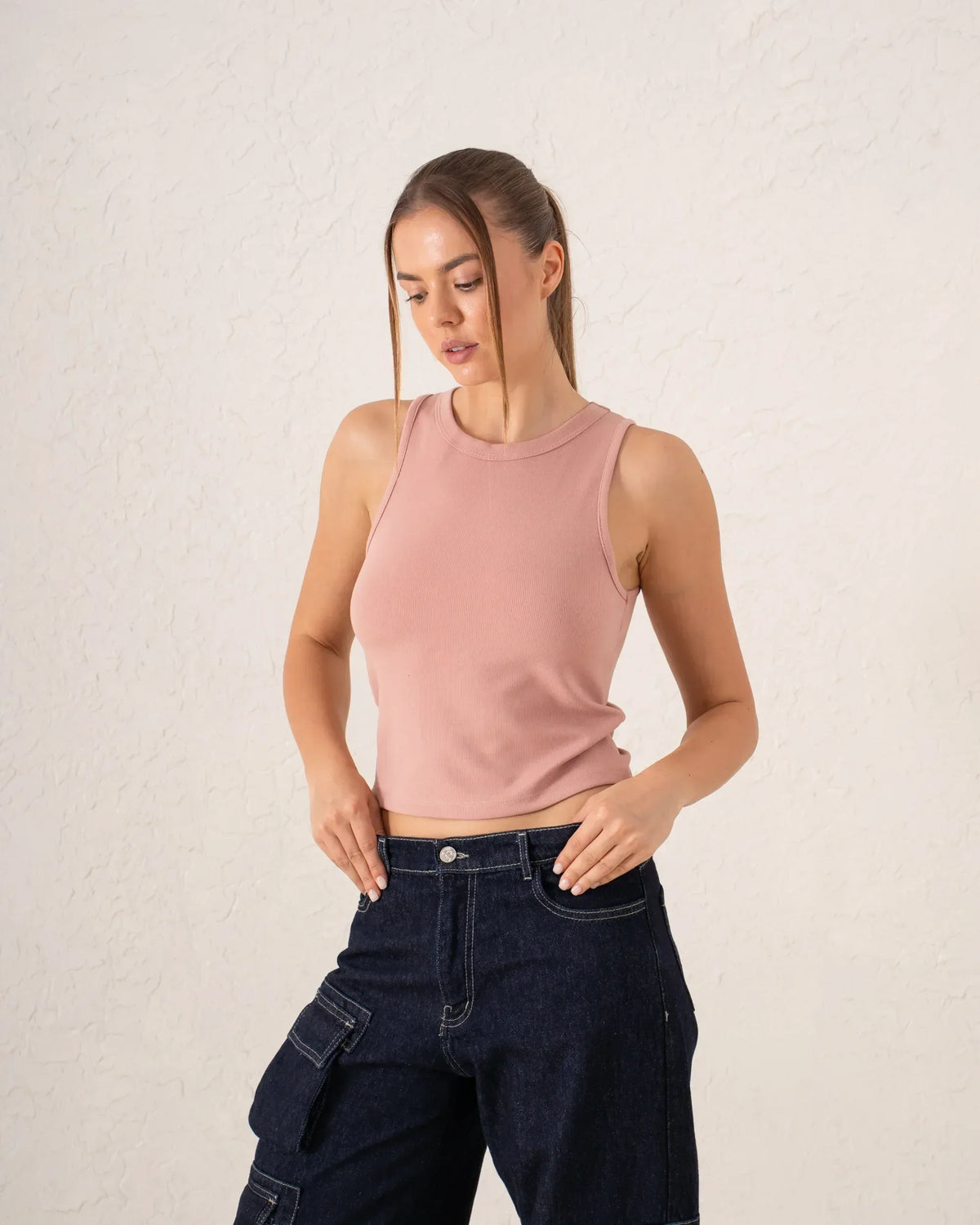 Women ribbed tank top - Venti