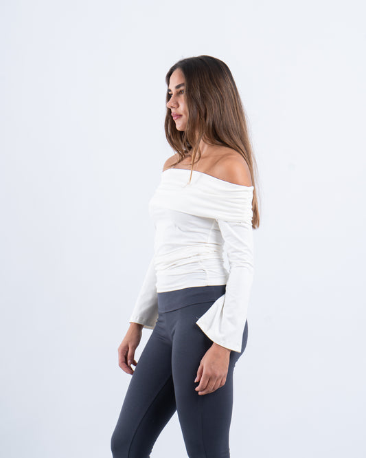 Off-Shoulder Wrap Top