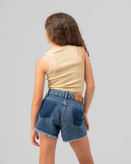 Metallic Rib Top