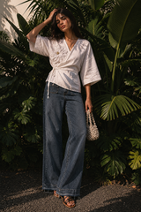 Women's Linen Wrap Cardigan