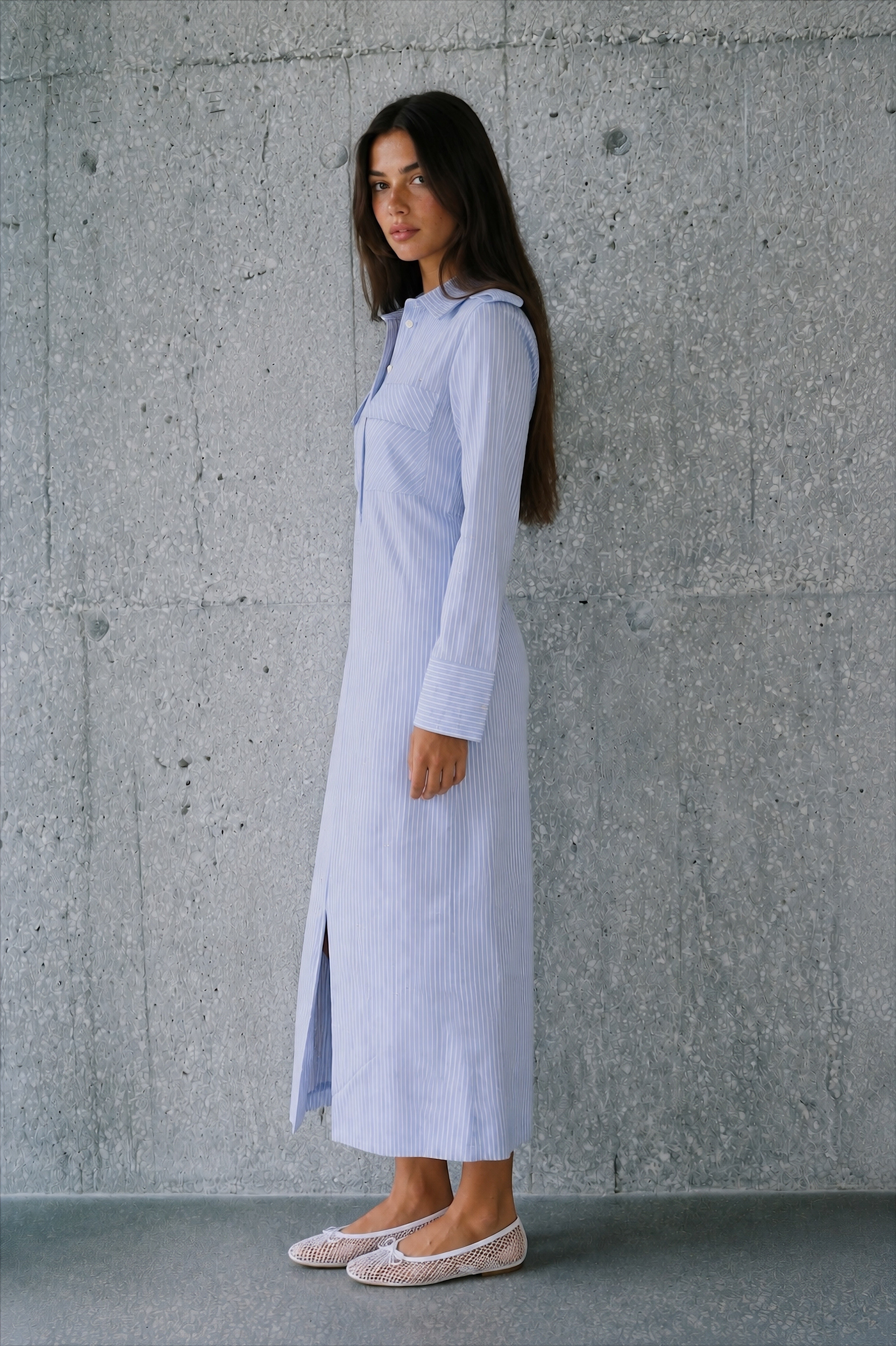Women sparkled shirt dress