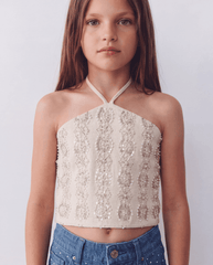 Girls' "Night Spark" Beaded Halter Top