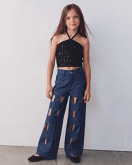 Girls' "Night Spark" Beaded Halter Top
