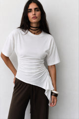 Women assymetric tshirt