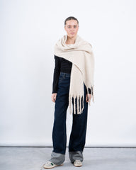 Wide Fringed Scarf