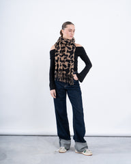 Leopard Fringed Scarf