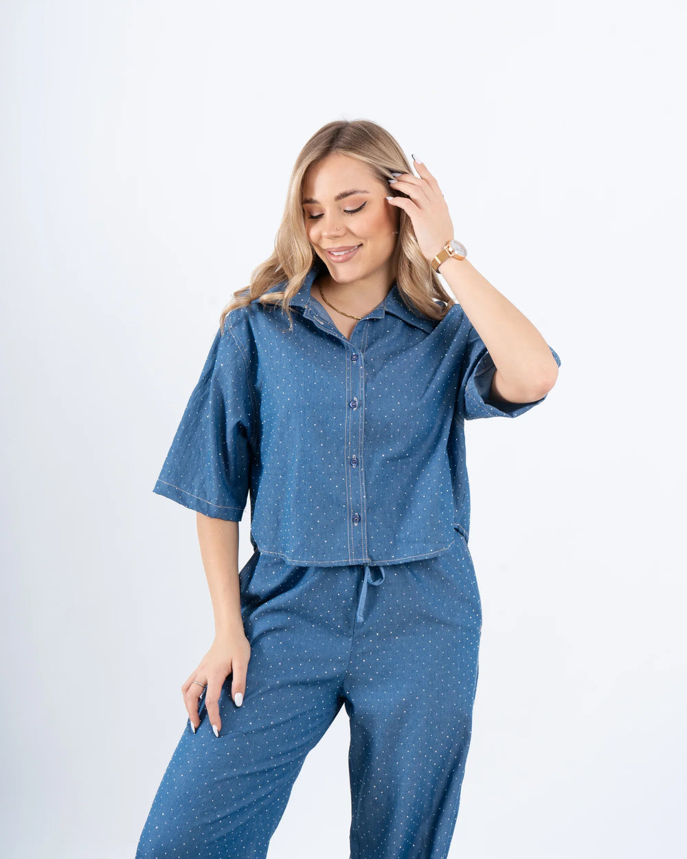 Sparkling Denim Shirt - Venti