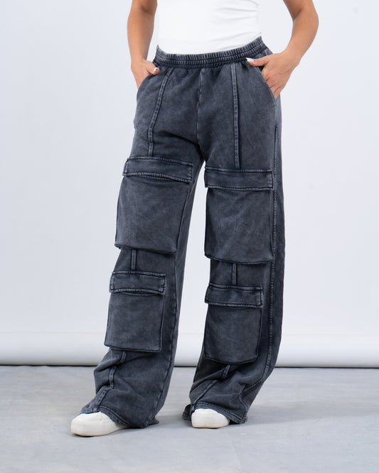 Oversized Cargo Pocket Sweatpants