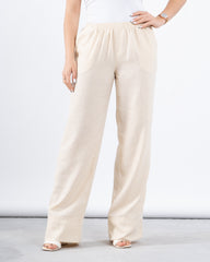 Linen Shimmering Wide-Leg Pants