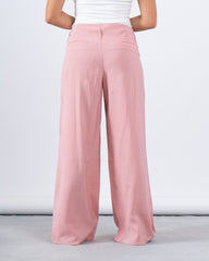 High-Waist Pleated Wide-Leg Pants