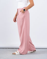 High-Waist Pleated Wide-Leg Pants