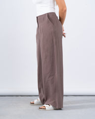 High-Waist Pleated Wide-Leg Pants