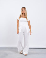 Linen Wide-Leg Pants
