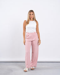 High-Waist Pleated Pants