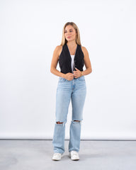 Piped Buttoned Vest